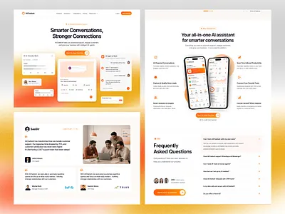 SaaS AI Website Design - AI Chatbot ai ai chatbot chatbot landing page landing page design saas ai saas landing page saas website ui design uiux web design web designer web ui web ui design website website design website saas website uiux