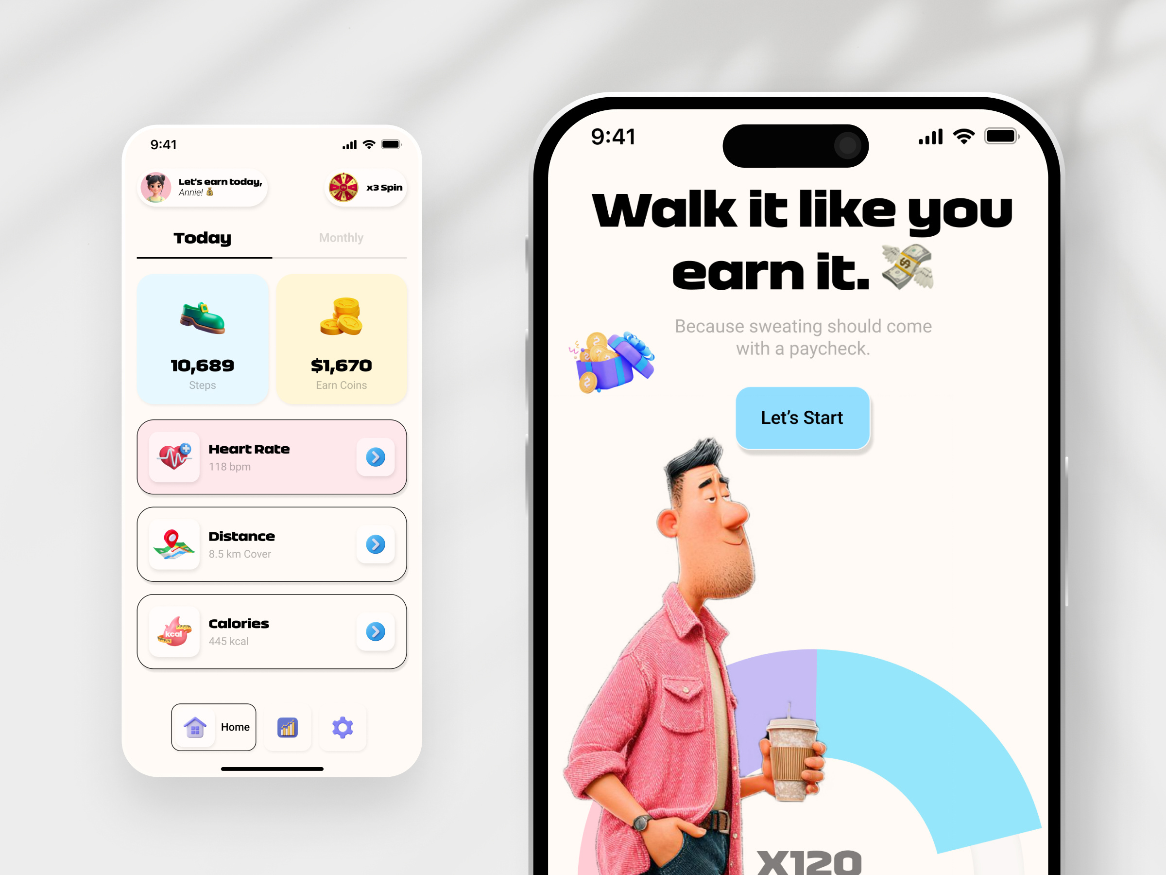Walk & Earn Fitness Mobile App ✦ StepCoin
