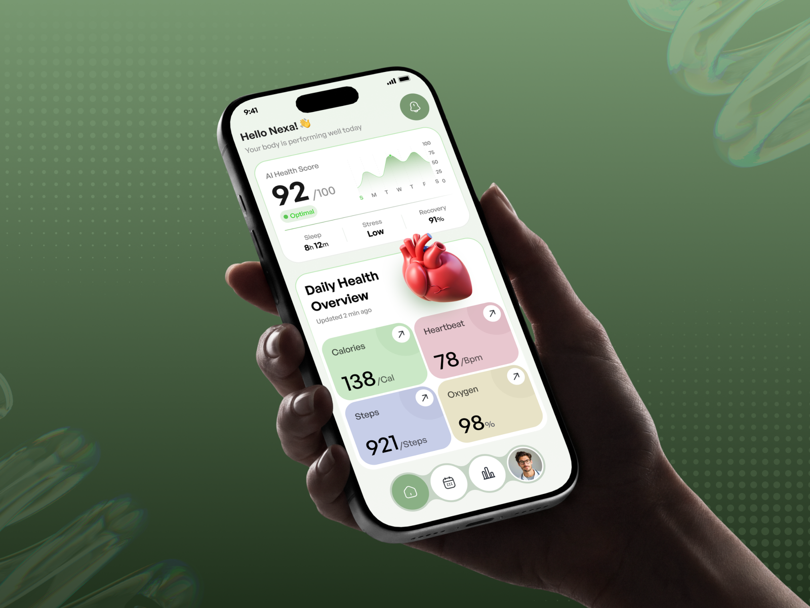 Healthcare Monitoring App UI Design app ui clean ui dashboard ui doctor app fitness app ui health analytics health monitoring app health tracker healthcare app healthcare dashboard healthcare ui medical app medical dashboard mobile app design mobile ui modern ui patient monitoring telemedicine app ui ux design wellness app