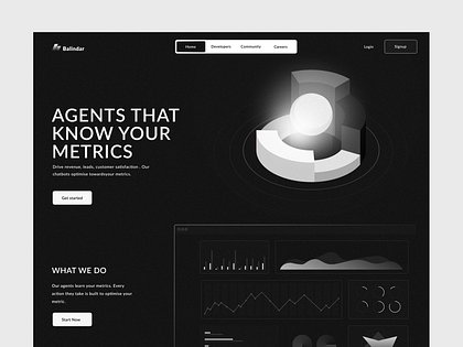 Balindar — AI Metrics Landing Page