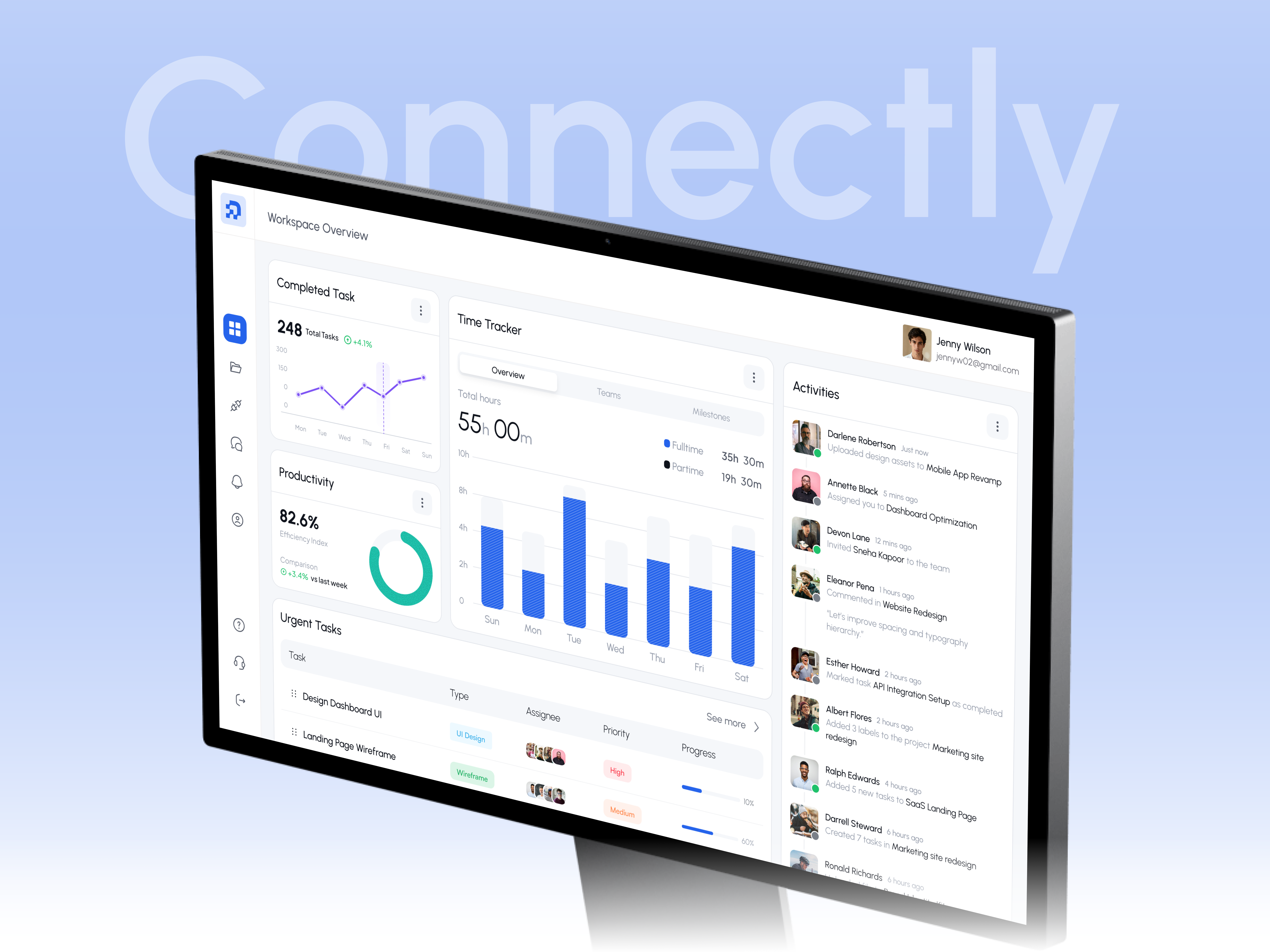 Example of Project Management Web App UI/UX Design