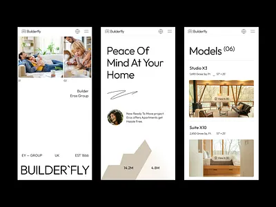 Architecture - Mobile Responsive app ui architect architecture builder corporate website design housing illustration landing page mobile app mobile reponsive mobile ui product design typography ui ui ux user experience ux