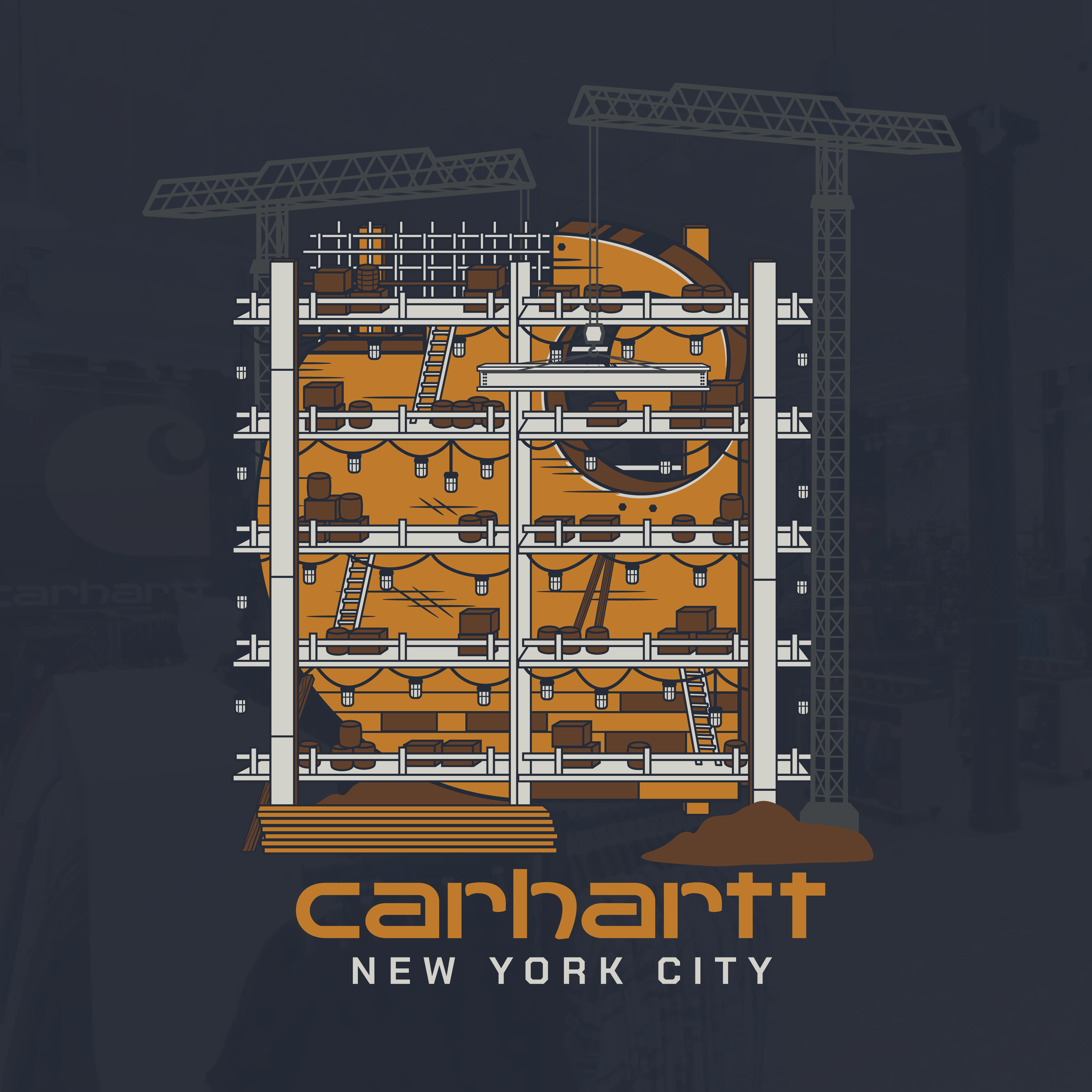 Carhartt: NYC Store: Logo Construction