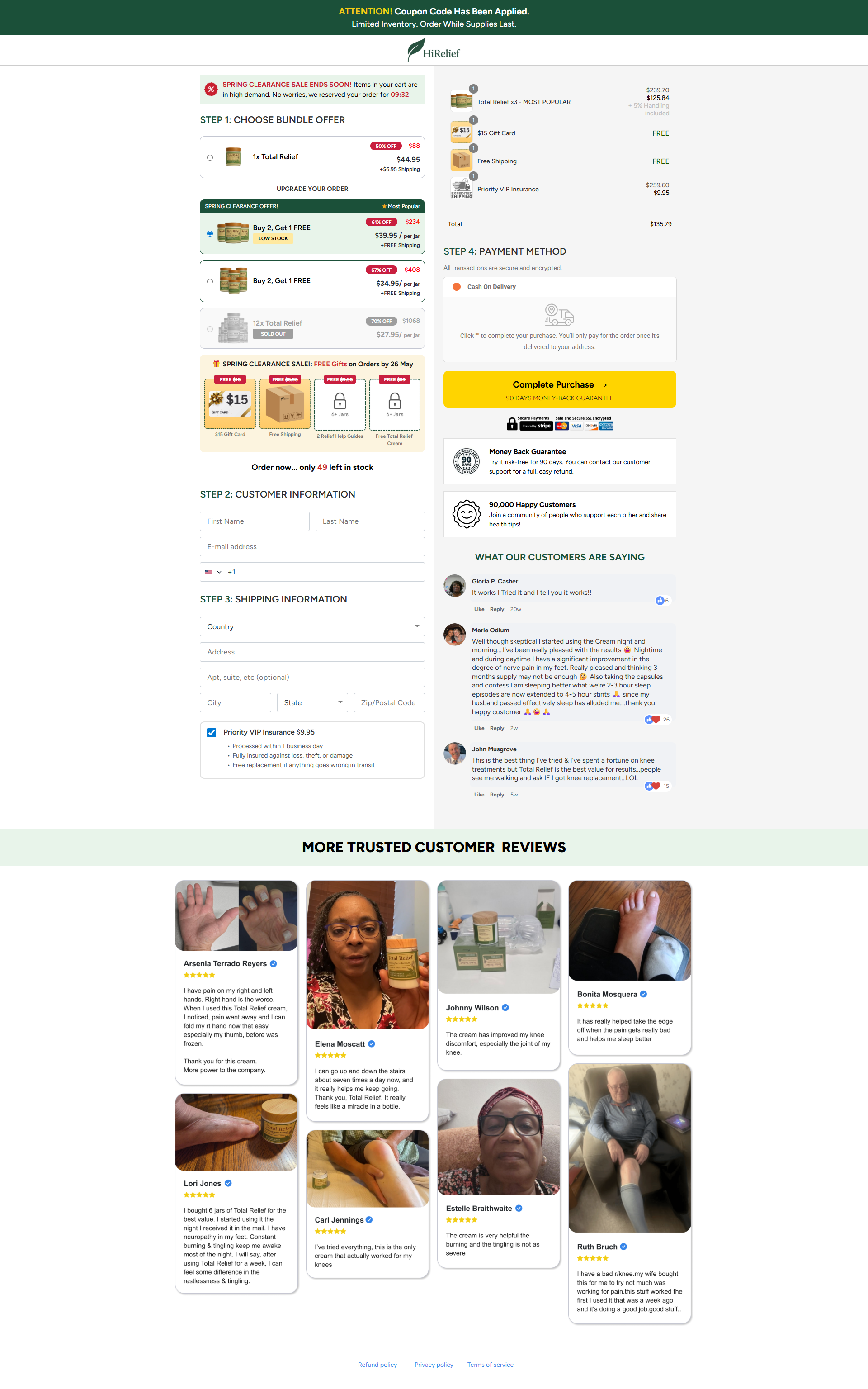 LeaveRelief - Funnelish buy funnelish template checkout page checkoutpage design designing funnel funnel funnelbuilder funnelish funnelish checkout page funnelish template