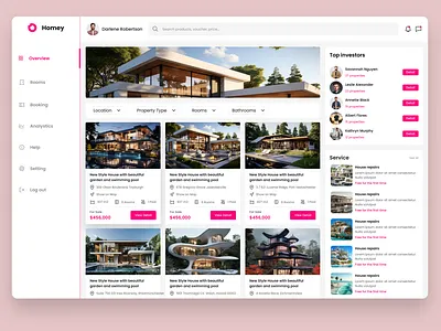 Luxury Real Estate Platform Dashboard UI branding dashboard design design system dribbble figma figma design navigation product design real estate real estate dashboard real estate ui saas design ui design ui ux design ui ux designer ux design web design