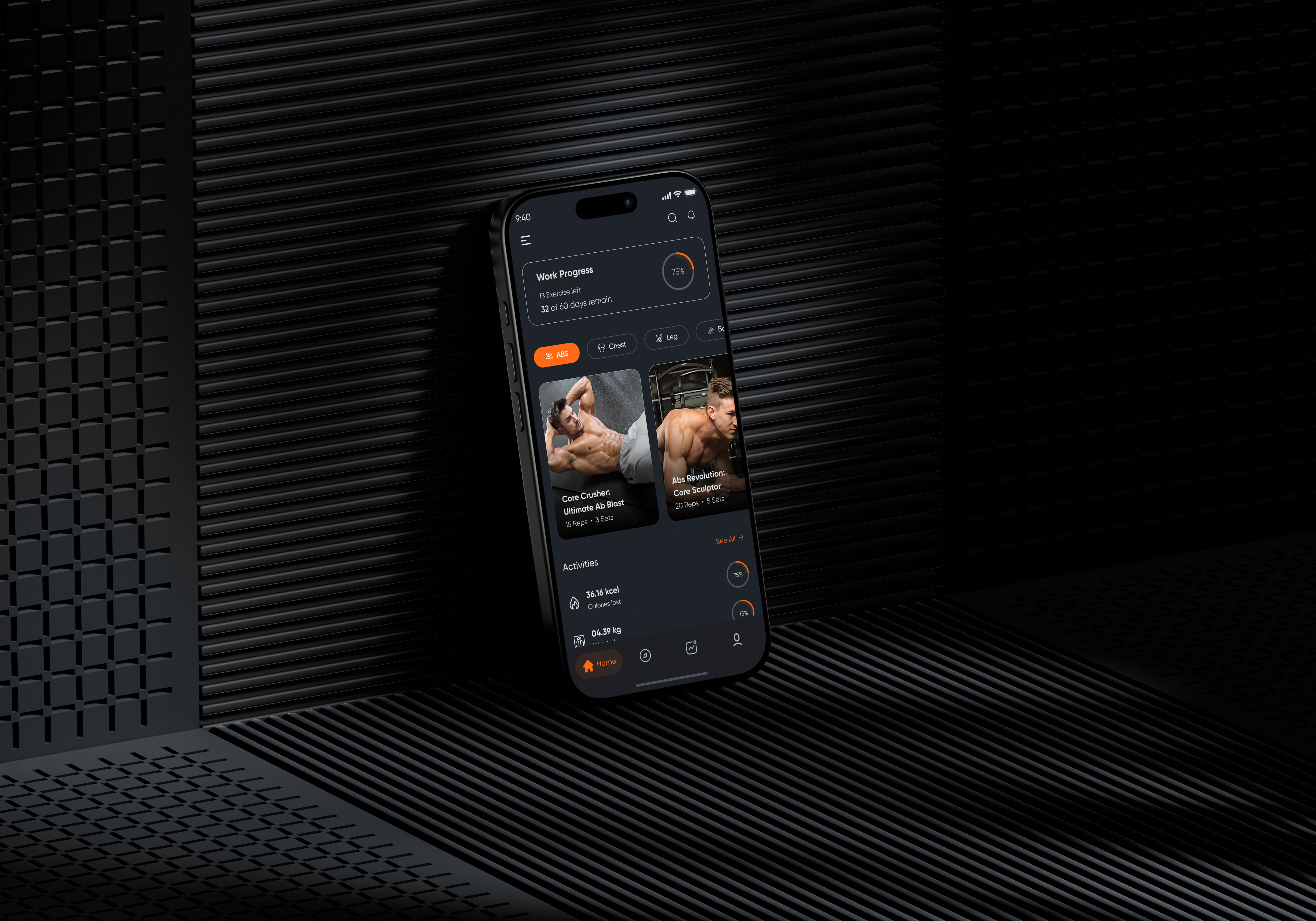Fitness Mobile App UI/UX Design fitness app gym app samero app workout app