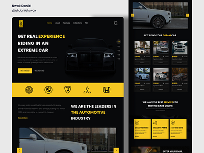 Rolls-Royce Website Interface car graphic design interface rollsroyce ui web