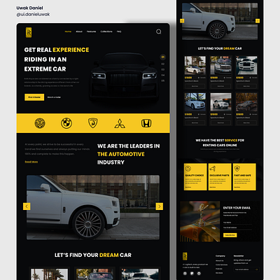 Rolls-Royce Website Interface car graphic design interface rollsroyce ui web