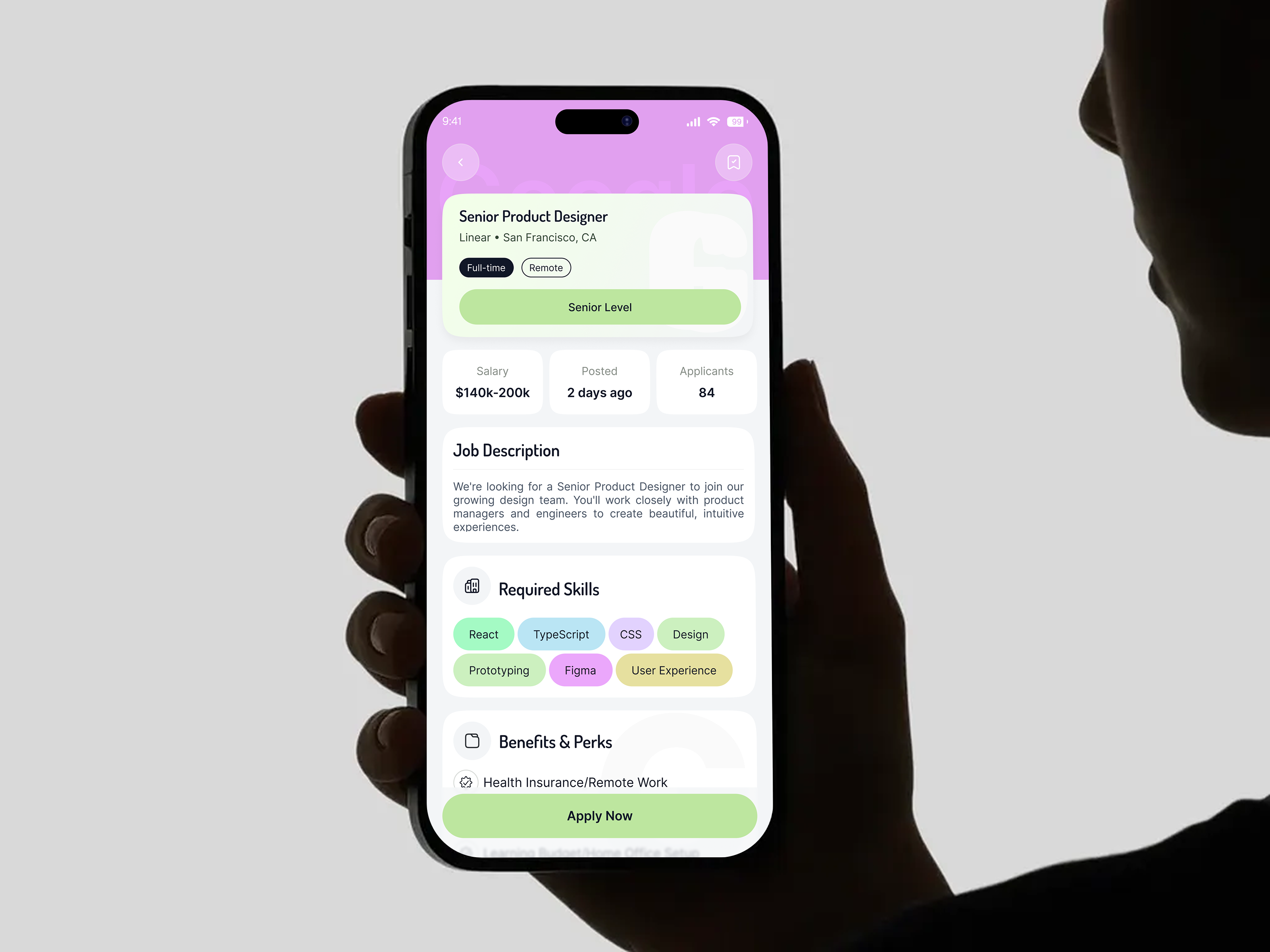 NextHire - Premium Job Details Mobile App UI ai app app design app ui career app clean ui hiring app ios ui job board jobdetails jobfinder mobile app mobile ui modern ui product design recruitment remote jobs saas ui startup ui ui ux ux design