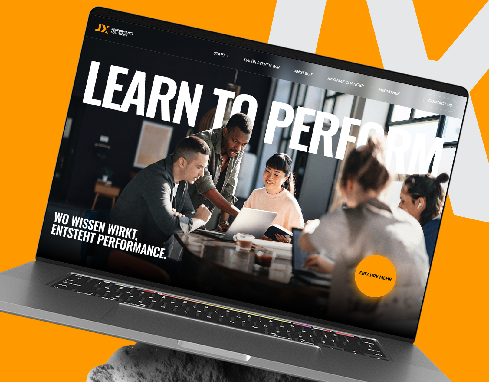 Consulting Firm Case Study - JX Performance award winning website b2b website brand identity design branding consulting brand corporate branding high end website lead generation website logo responsive web design webflow website