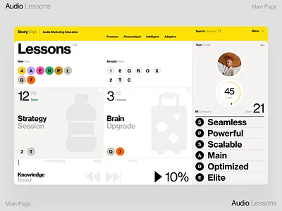 Session branding dashboard design homepage illustration interface listen project road voice web