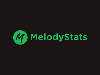 Logo. MelodyStats - Personalized Spotify music insights appdesign artdirection branding creativity graphic design identity illustrator inspiration logo logotype music ui uiux vector visualdesign webdesign website