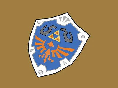 Hylian Shield adobe illustrator design