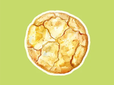 Cookie watercolor illustrations, dessert sweet graphics beverage bold brand design brand designer brand identity branding cookie custom logo dessert food fun graphic design logo logo design logo designer logomark logotype matcha sweet watercolor