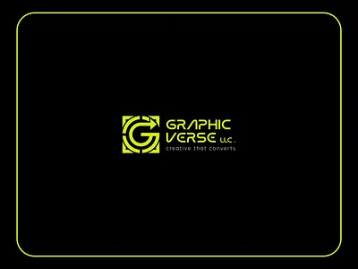 Graphic Verse LLC — Modern Futuristic Agency Logo | brand identity branding creative agency creative identity custom typography digital agency futuristic geometric logo graphic design logo logo design minimal logo modern branding modern logo monogram logo neon branding premium branding typography vector logo visual identity