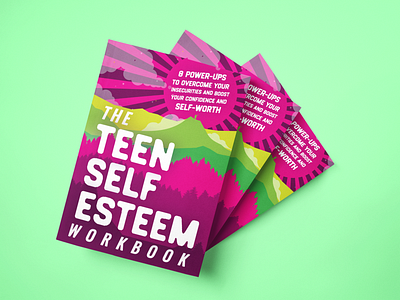 Self-Esteem Workbook - Cover Design book book cover cover design design graphic design illustration typography vector