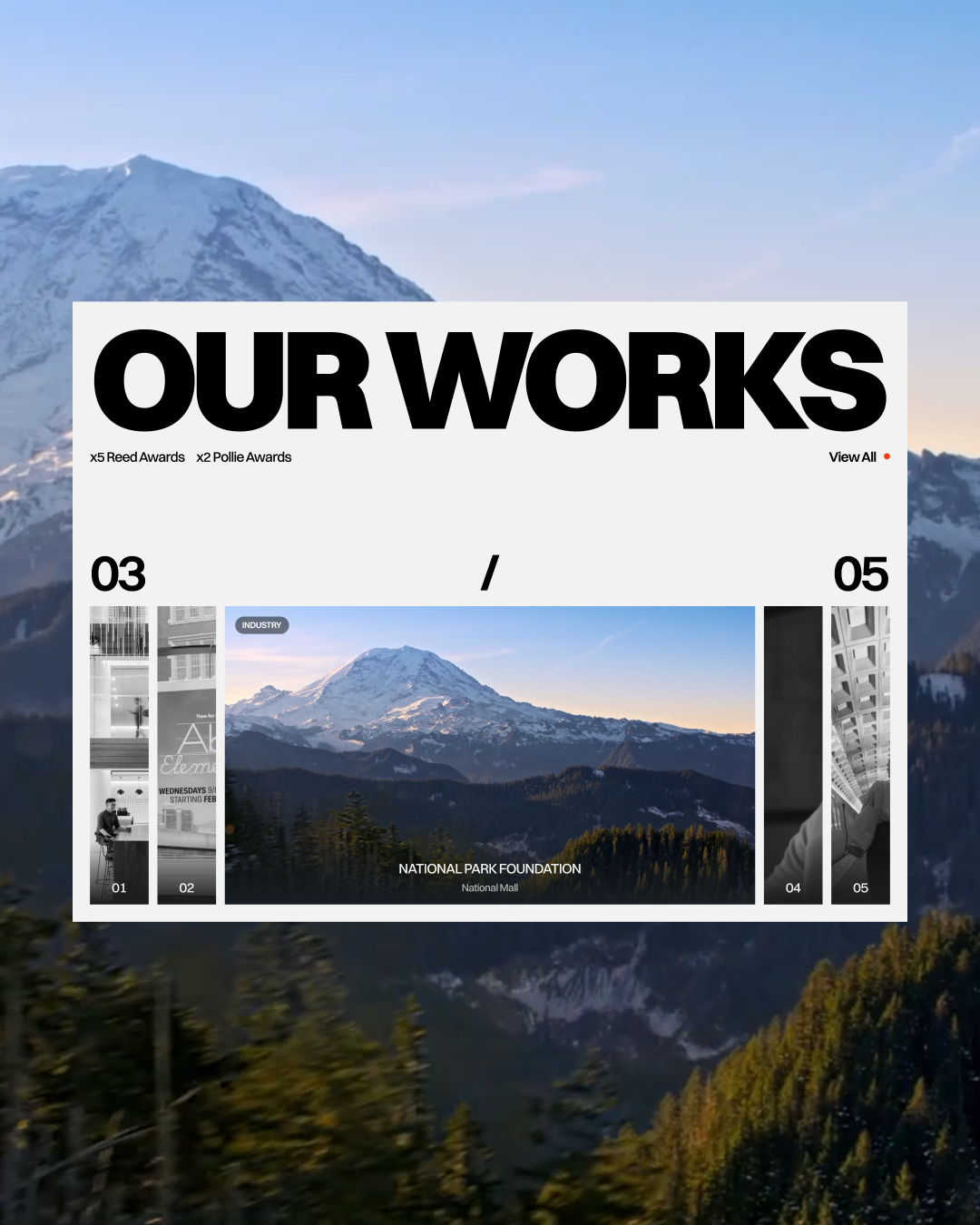 The Edge Website Redesign branding creative agency development interactive design loader slideshow videography web design website
