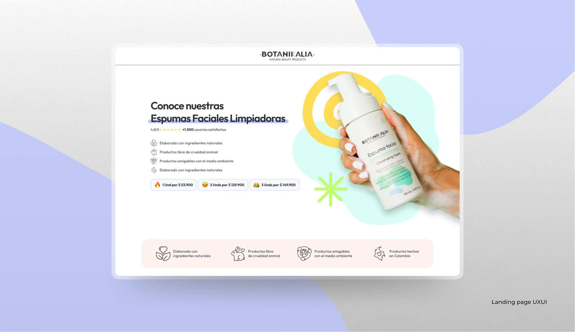 BOTANIKALIA | High-converting landing page UXUI