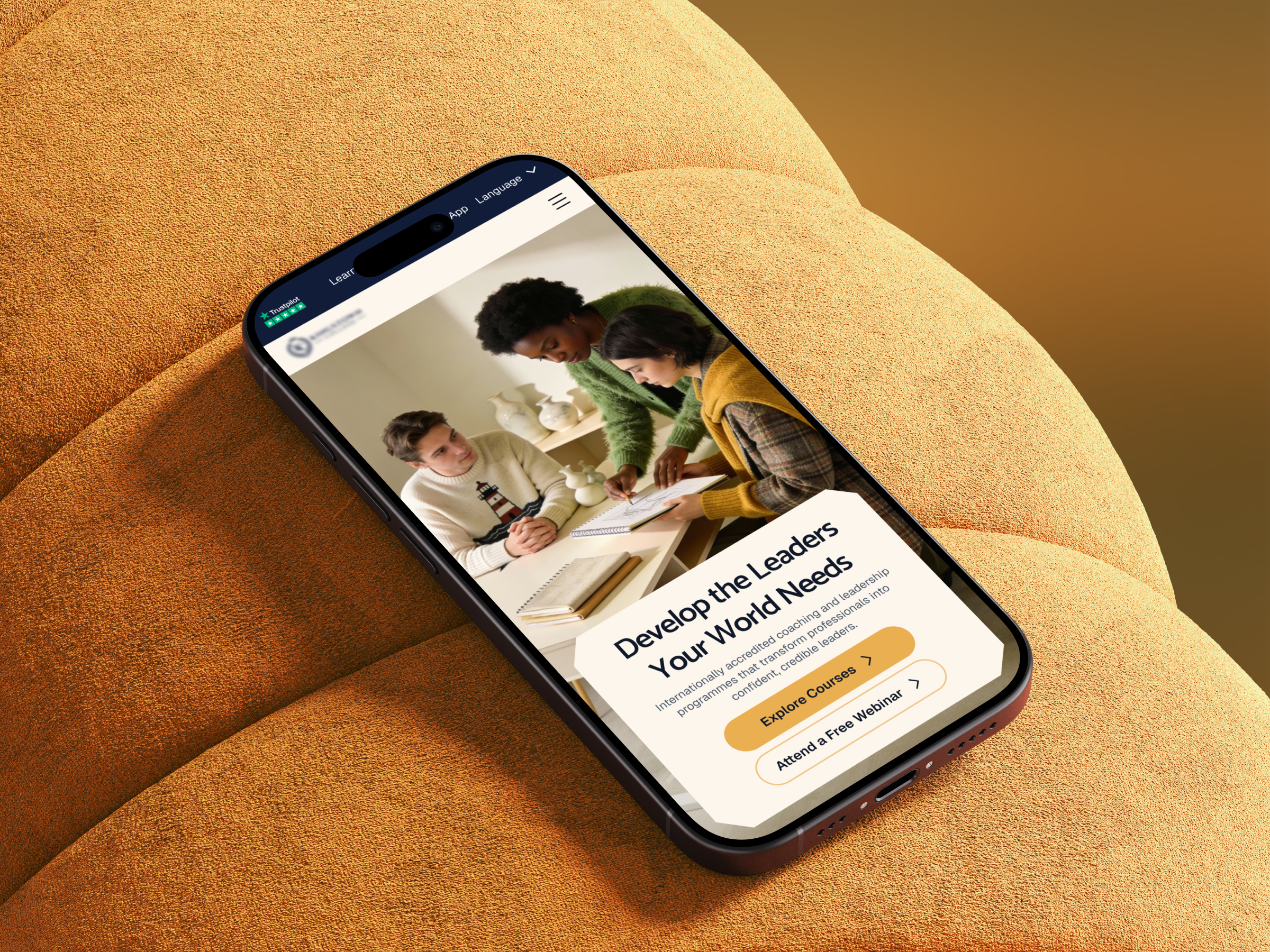Mobile Responsive - Elearning Platform digital learning edtech education elearning focotik agency landing landing page landing page design landing page ui mobile responsive online online school platform responsive landing page skills study tutor ui ux design web design website