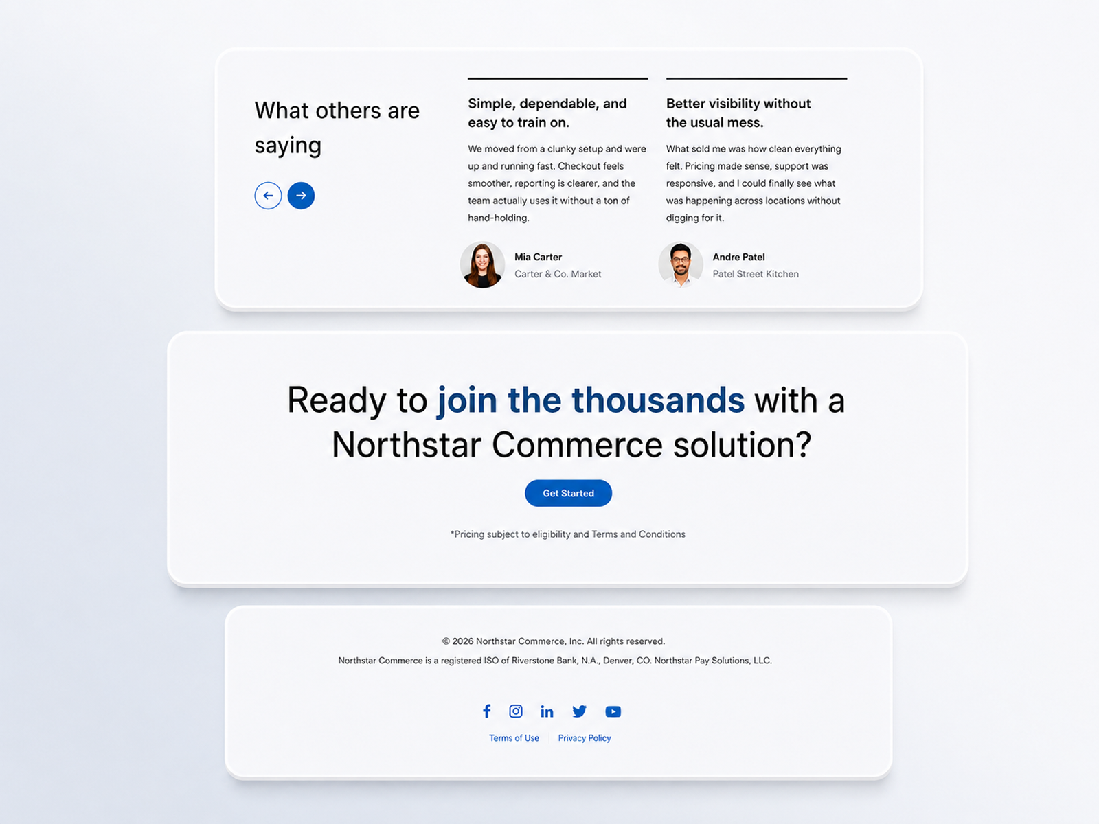 Example of Landing Page Conversion Vehicle Design