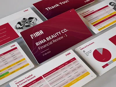 Rima Beauty Financial Review Deck adobe illustrator business presentation canva chart design color theory data visualization google slides infographic infographic design keynote layout design pitch deck design powerpoint presentation design sales deck slide design template design typography ui visual storytelling