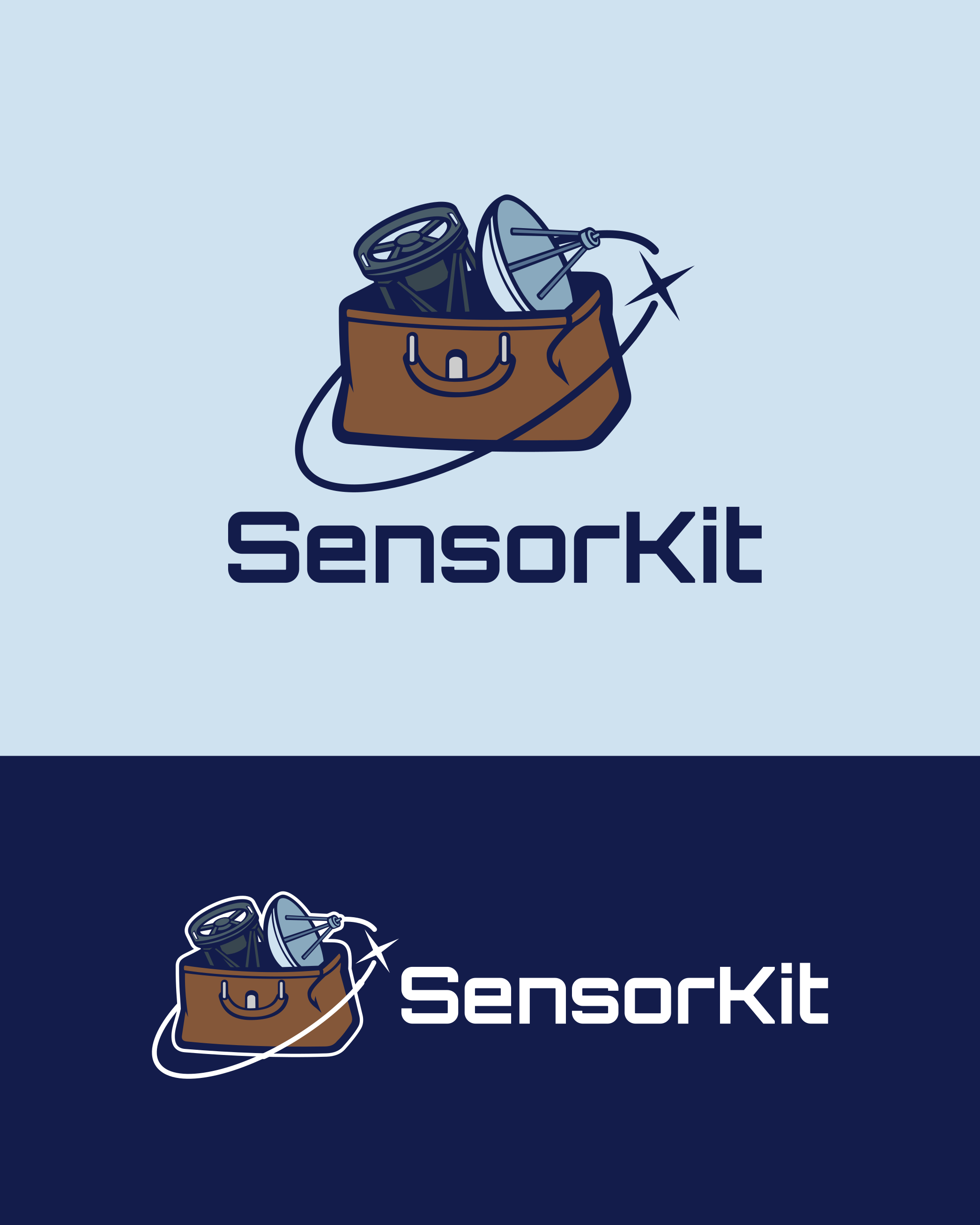 Logo Design for SensorKit astronomy brand identity branding commission design freelance work graphic design graphic designer logo logo design logo design branding logo designer space vector vector art