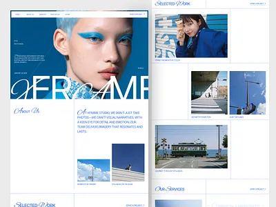 Xframe - Photography Studio Landing Page agency agency photography branding clean design landing page landing page design minimalist photographer landingpage photographer portfolio portfolio landing page studio ui ui design uiux uiux design ux web design website website design