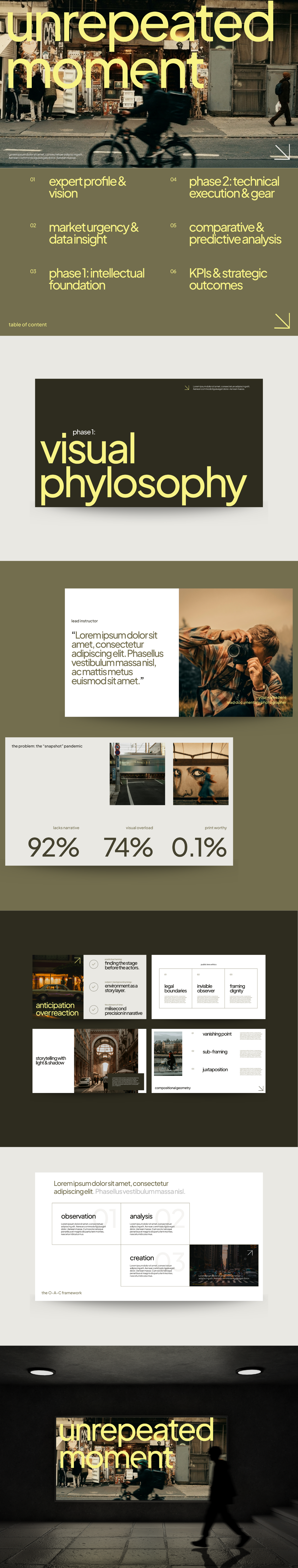 Street Photography Workshop Presentation design graphic design photography presentation ui