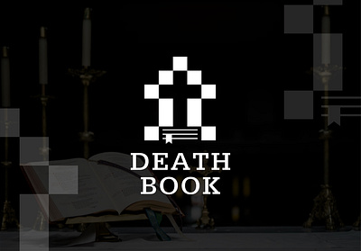 Death Book logo design 3dlogo artwork booklogo brandinglogo crosslogo deathbooklogo deathlogo flatlogo illustration logobuck logodesign logoidea minimallogo modernlogo trendylogo