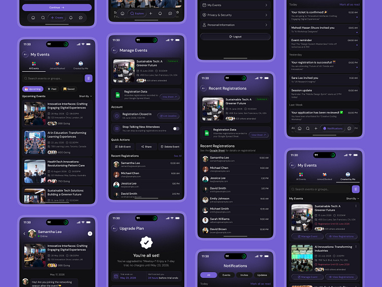 Event Management Mobile App UIUX Design by ilias miah Hire Now for ...