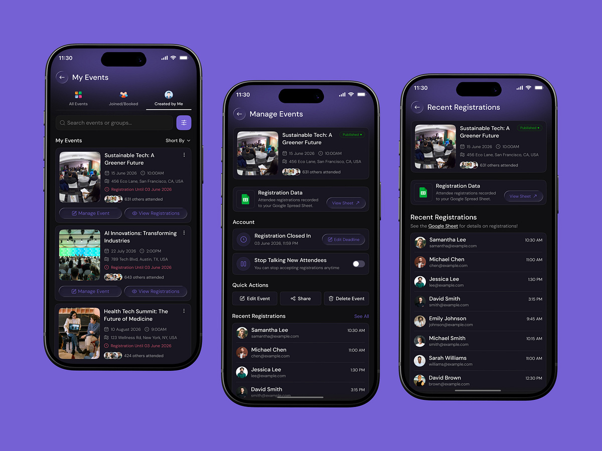 Event Management Mobile App UIUX Design Image 2