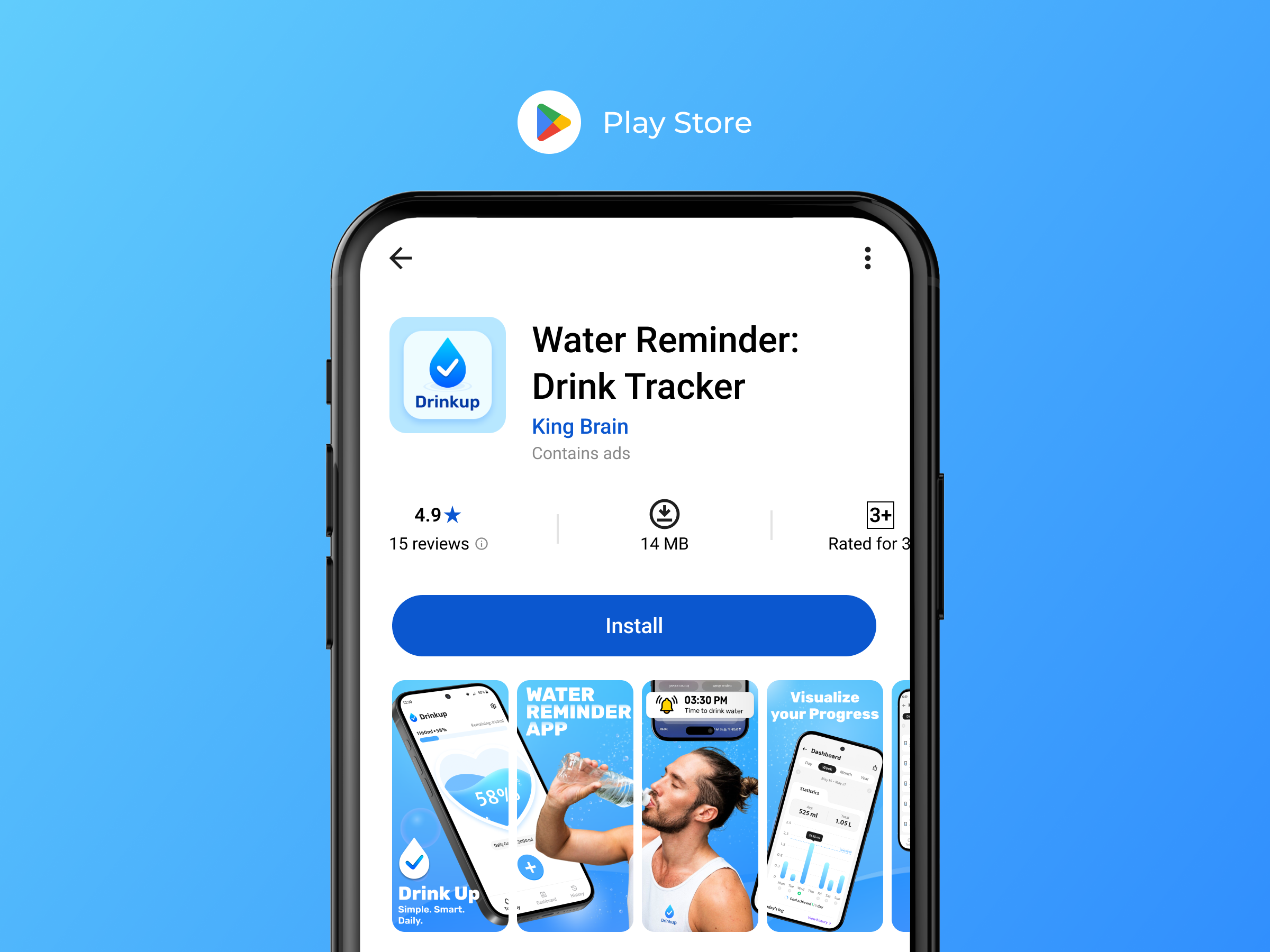 Example of Play Store & App Store Screenshot Design