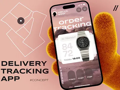 Delivery Tracking Mobile iOS App Design ai ai app android app app interface assistant chatbot dashboard dashboard design delivery app design gps ios map mobile mobile app portfolio tracking app ui ux