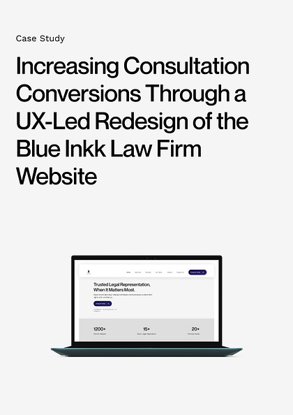 Blueinkk Law Firm - Website Redesign