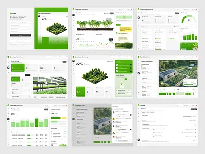 Agritech Analytics & Monitoring Dashboard agriculture ai interface product service ui ux web