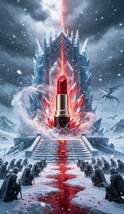 口红海报创意设计