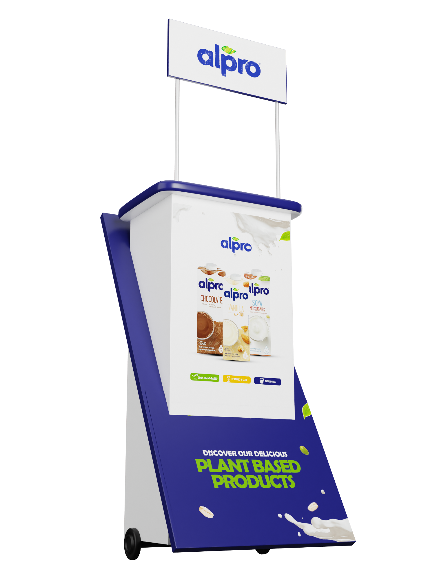 Alpro Modern Trade Activation Branding 3d branding graphic design logo ui
