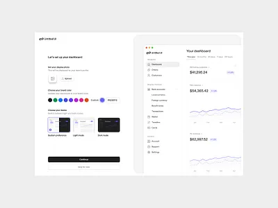 Let's set up your dashboard — Untitled UI color picker create account onboarding product design sign up signup theme customize ui design user interface