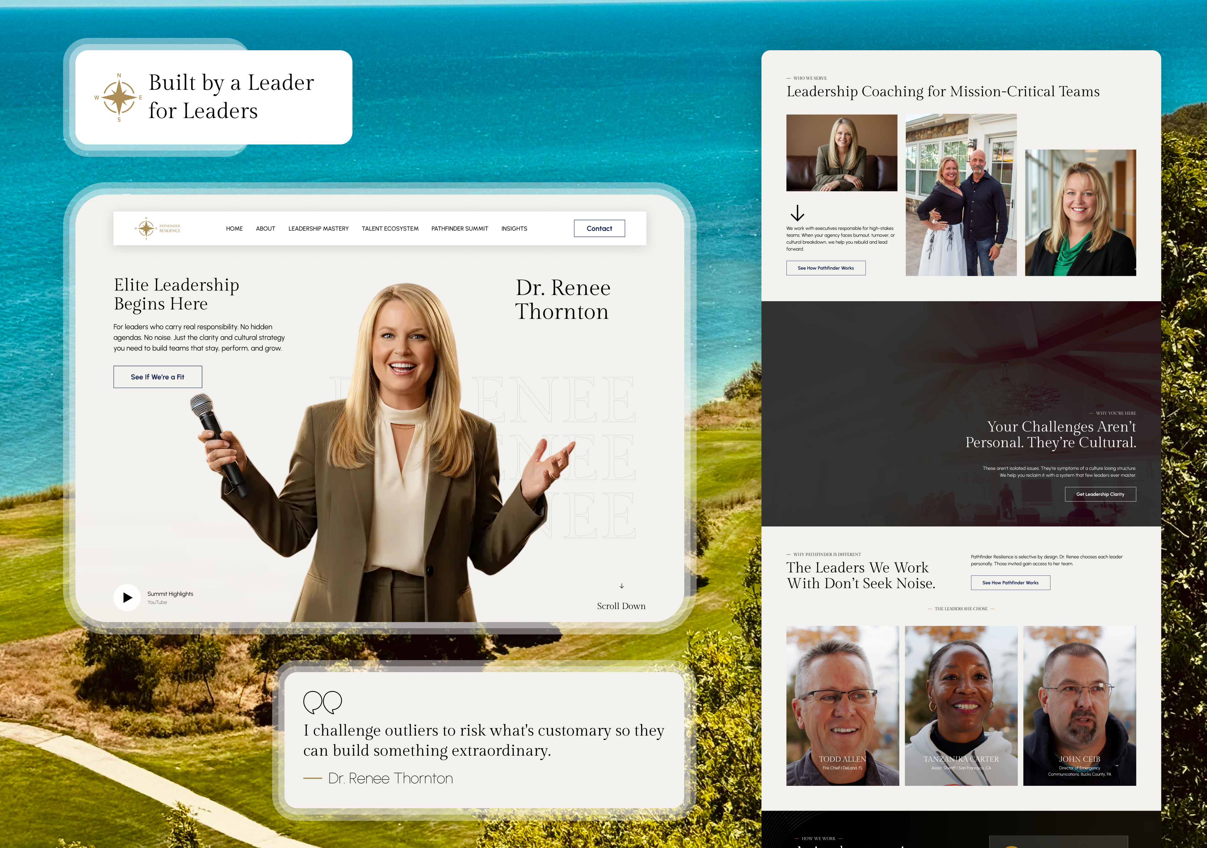 Pathfinder Resilience | Elite Leadership Coaching Web Design animation branding design development illustration logo ui ux web webdesign website