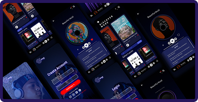 Music Mobile Application adobe suite branding figma graphic deisgn illustrator mobile application music application photoshop user experience user interface web design