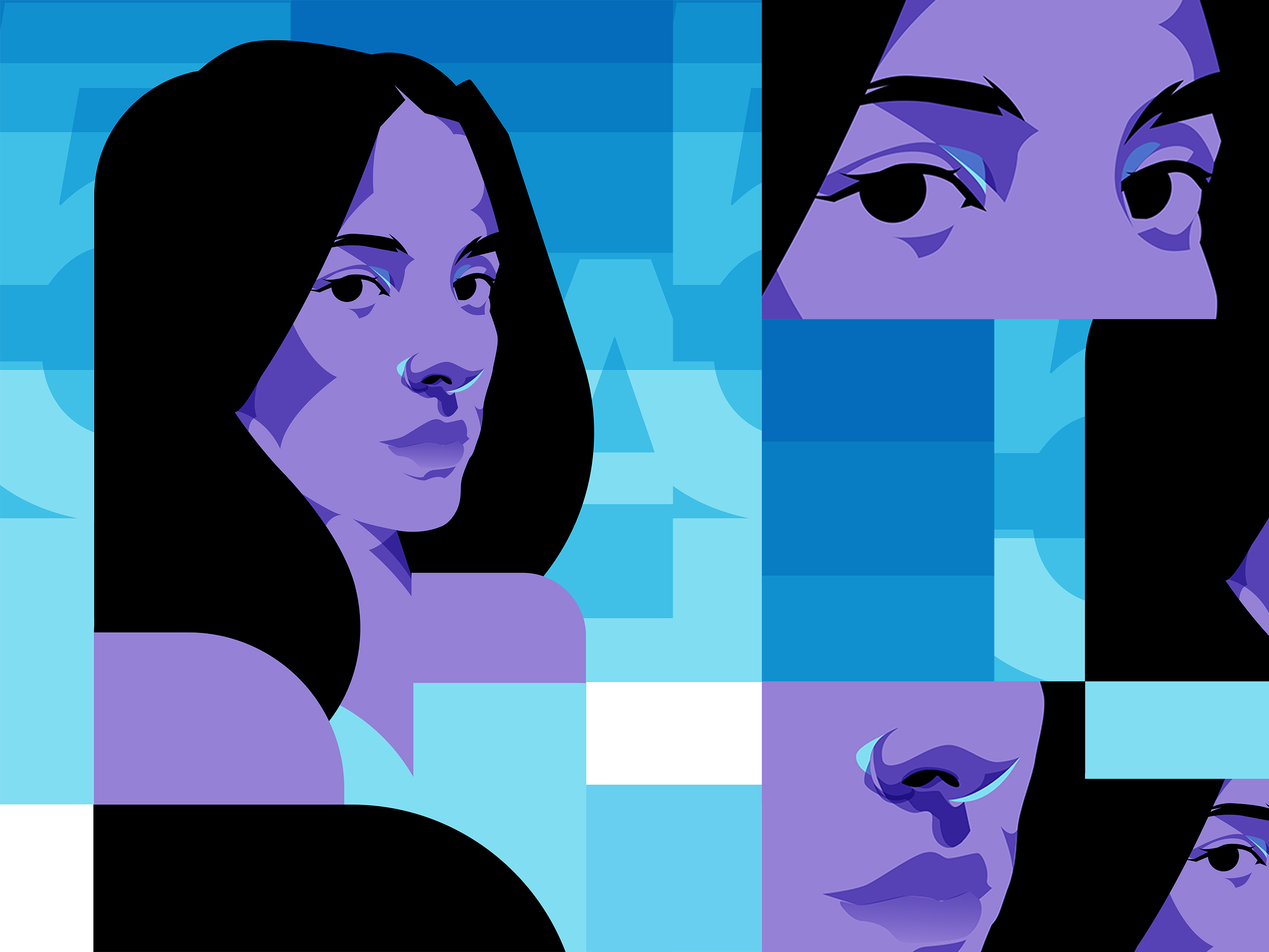 2678 abstract abstract background abstract portrait composition design editorial editorial illustration girl girl illustration illustration laconic layout lines minimal portrait portrait illustration poster vector vector illustration woman portrait