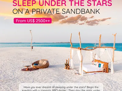 Private Sandbank Poster advertising graphic design pos poster design