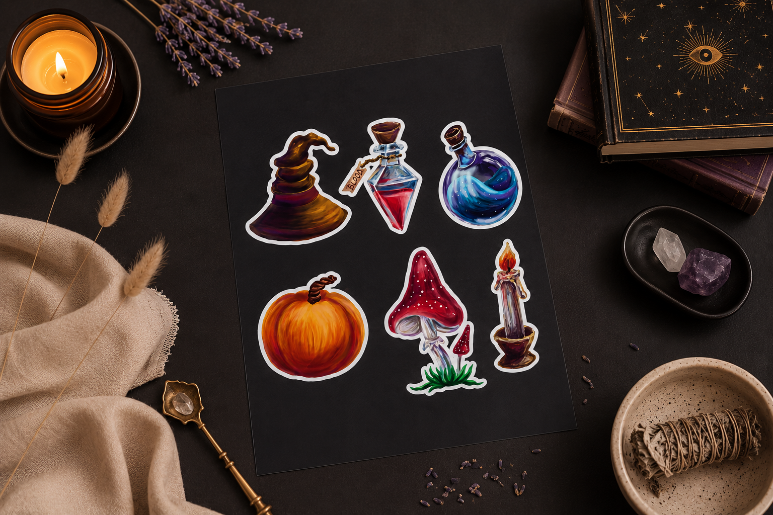 Example of Digital drawing, stickers