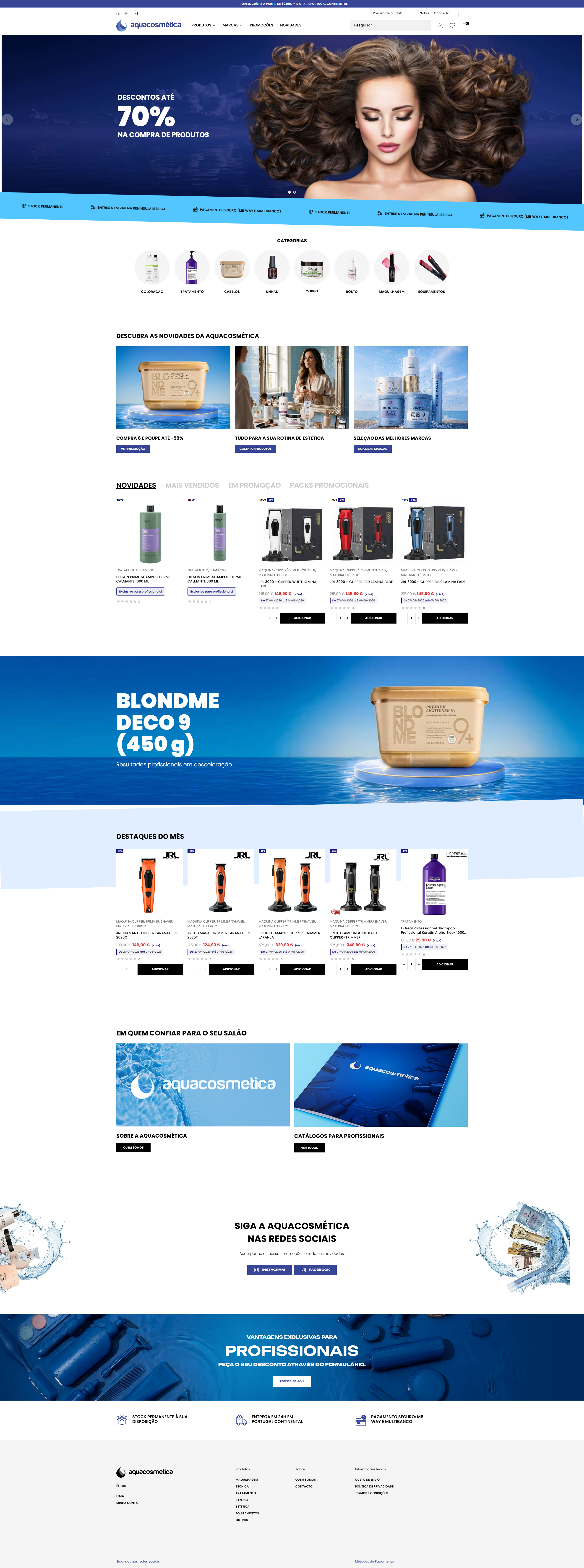 Aquacosmética - Wordpress / WooCommerce elementor figma woocommerce wordpress