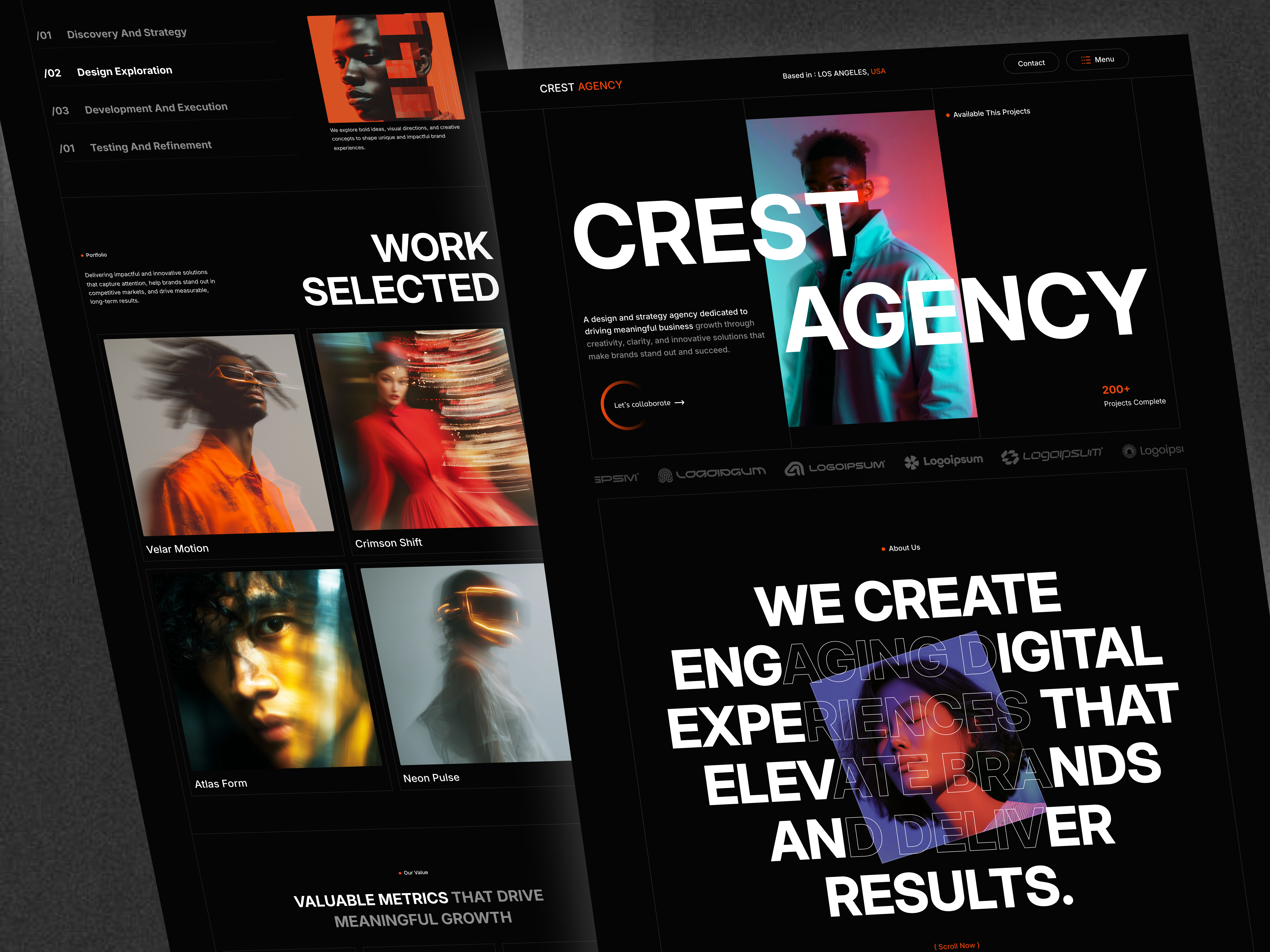 Example of Premium Landing Page UI/UX Design