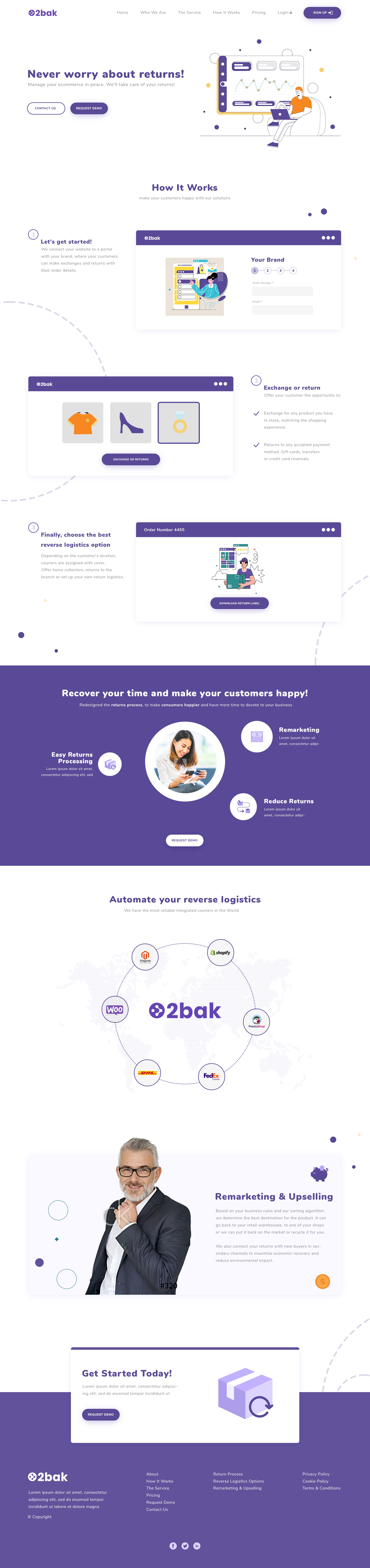 E-Commerce Returns Website Design | Modern Logistics & Dashboard customer experience dashboard ui digital product design ecommerce website logistics platform modern web design order management responsive design returns dashboard saas website technology branding ui ux design user interface web design web ui