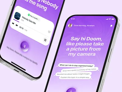 AI Assistent Mobile App ai interface mobile product service ui ux web