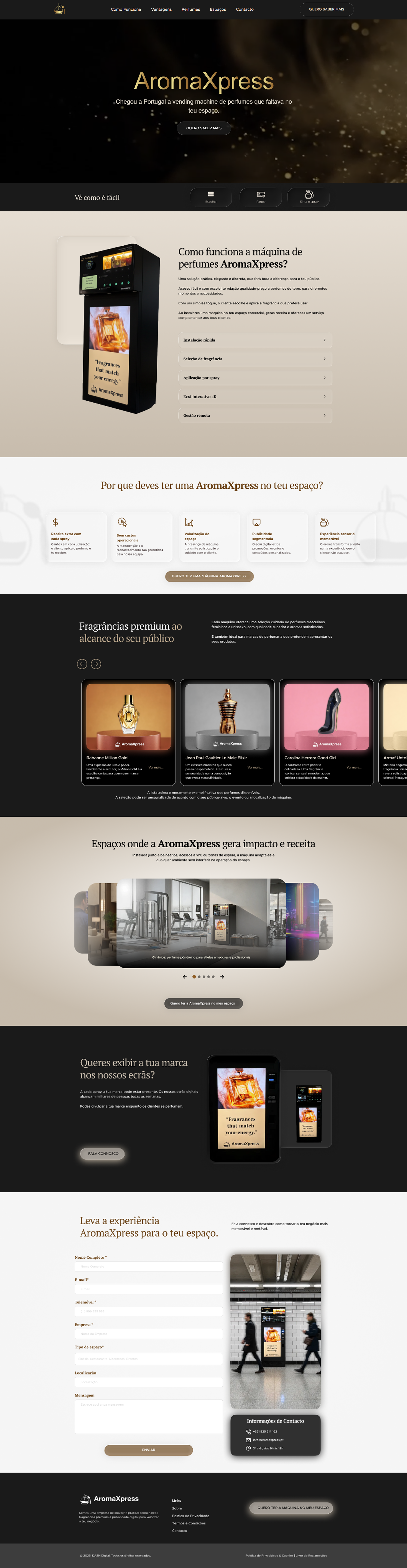 AromaExpress (Landing Page, Wordpress + Elementor) elementor figma landing page wordpress