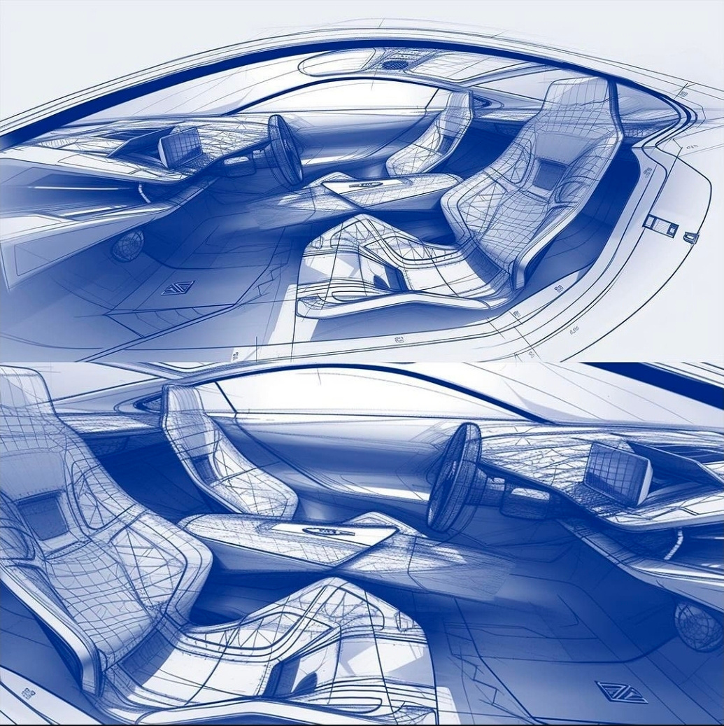 INTERIOR CAR SKETCH