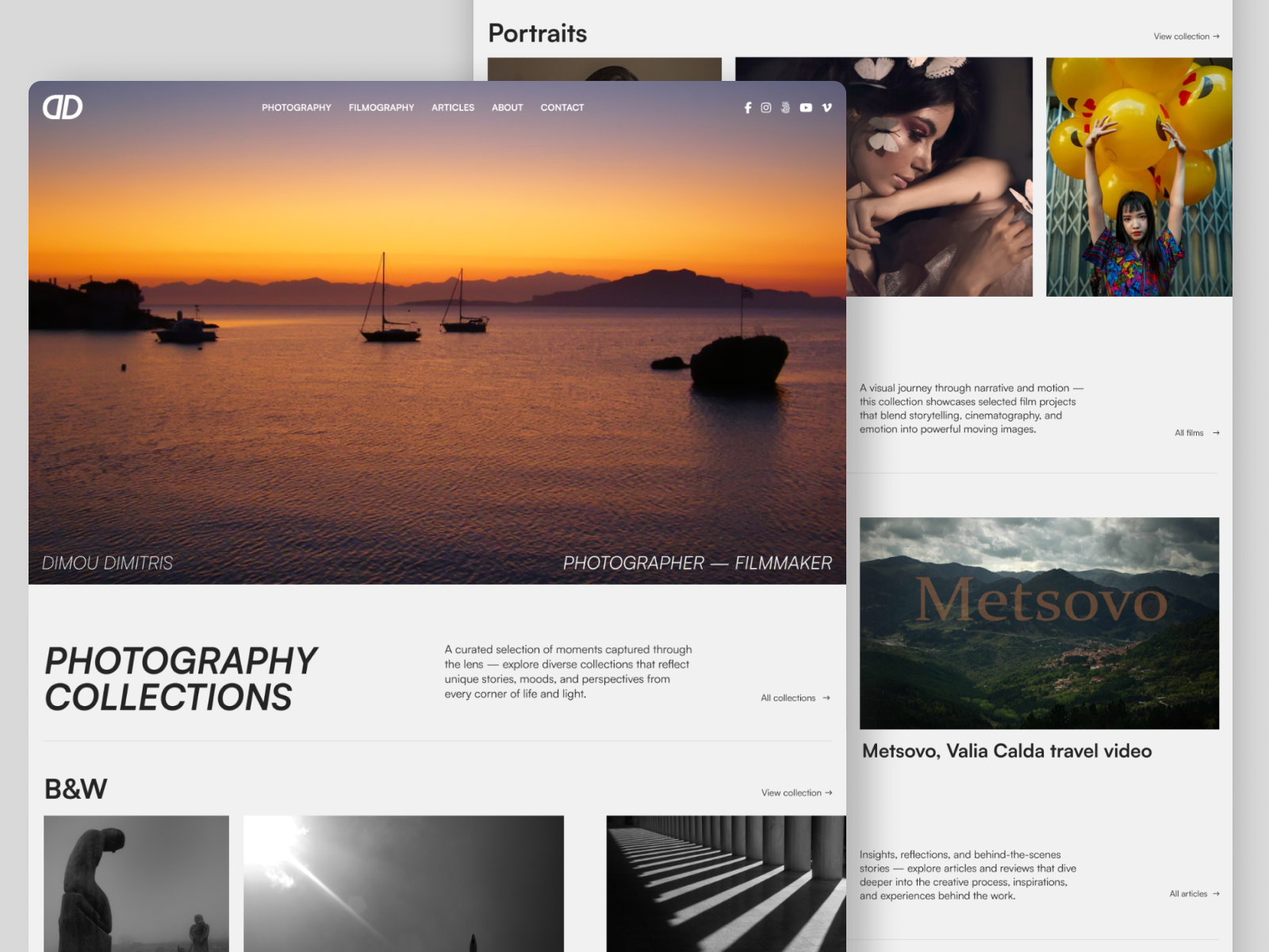 Dimou Dimitris branding design flat flat design logo magazine personal redesign responsive swiss ui website wordpress